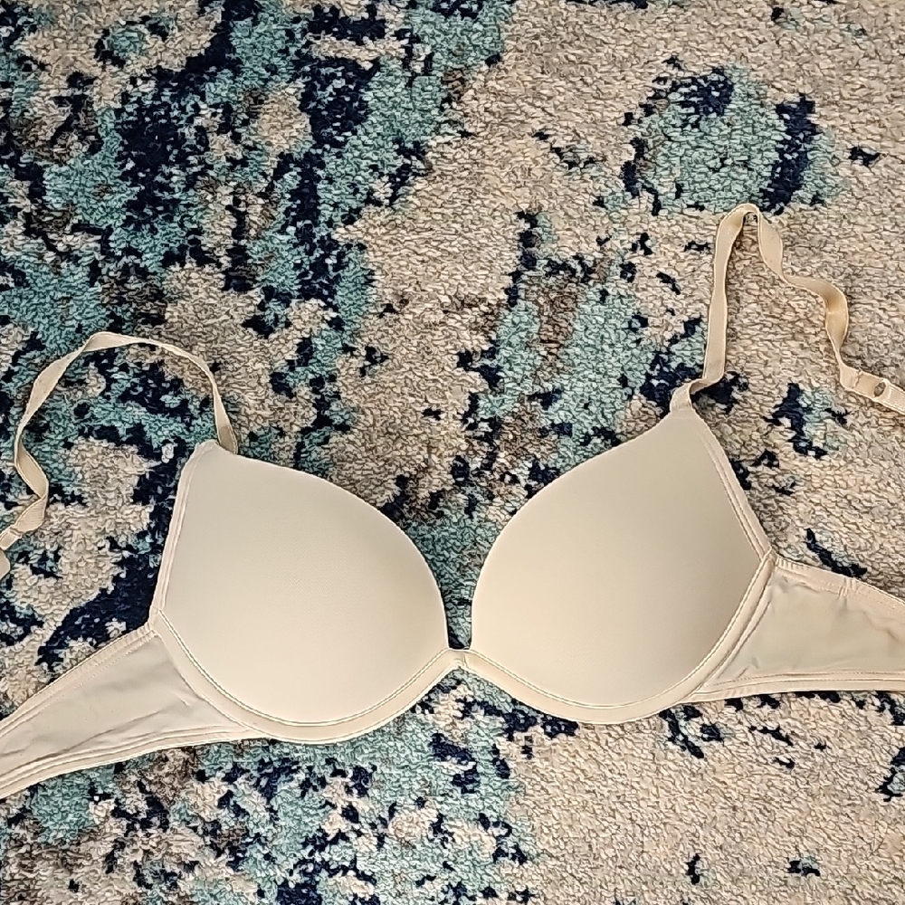 Women's Beige Underwire Push-up Bra